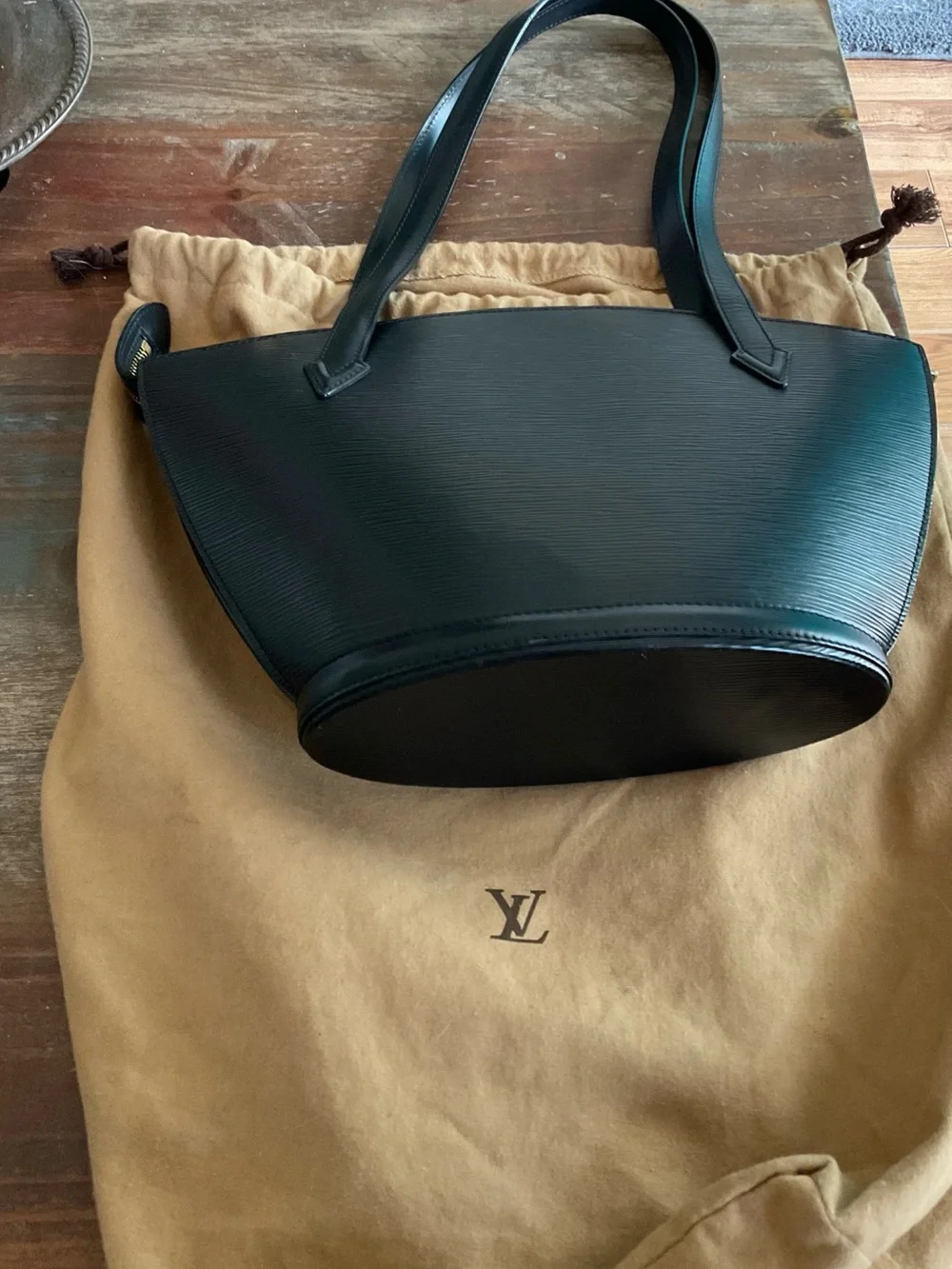 Louis Vuitton Saint Jacques Epi Black Shoulder Bag